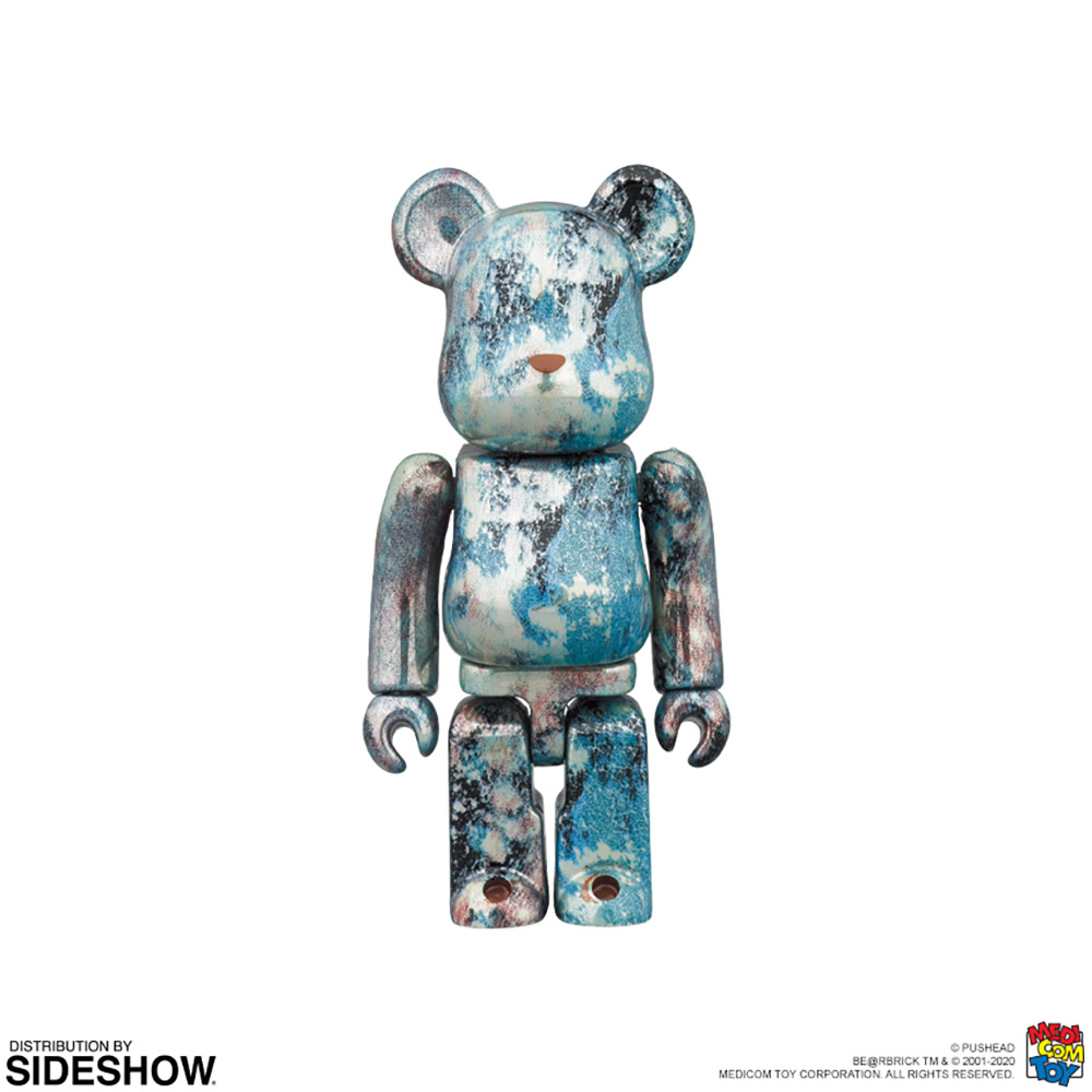 100% Bearbrick ~ Atmos x UBIQ Earth Be@rbrick Medicom 400% 