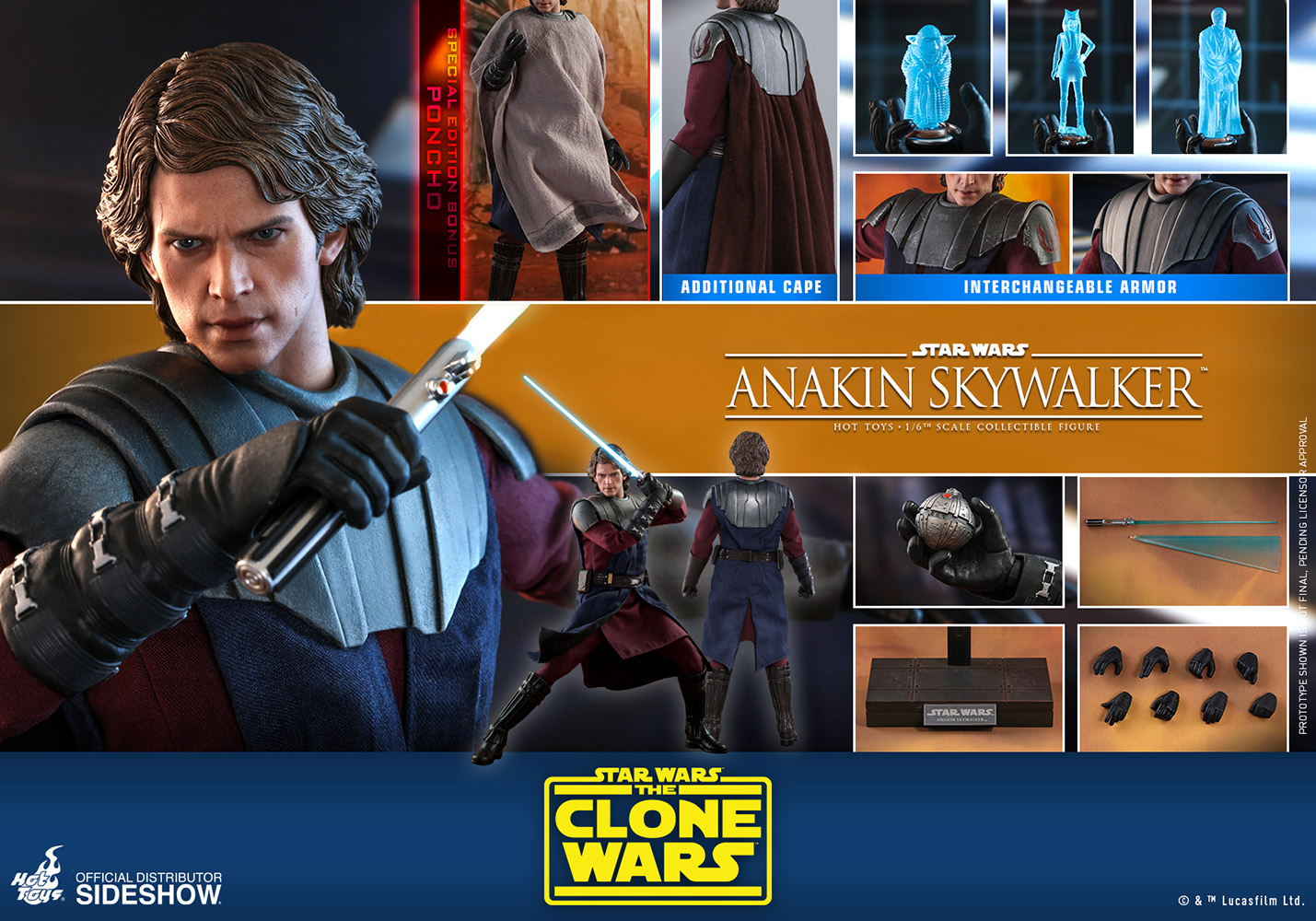 Anakin Skywalker Sixth Scale Figure by 