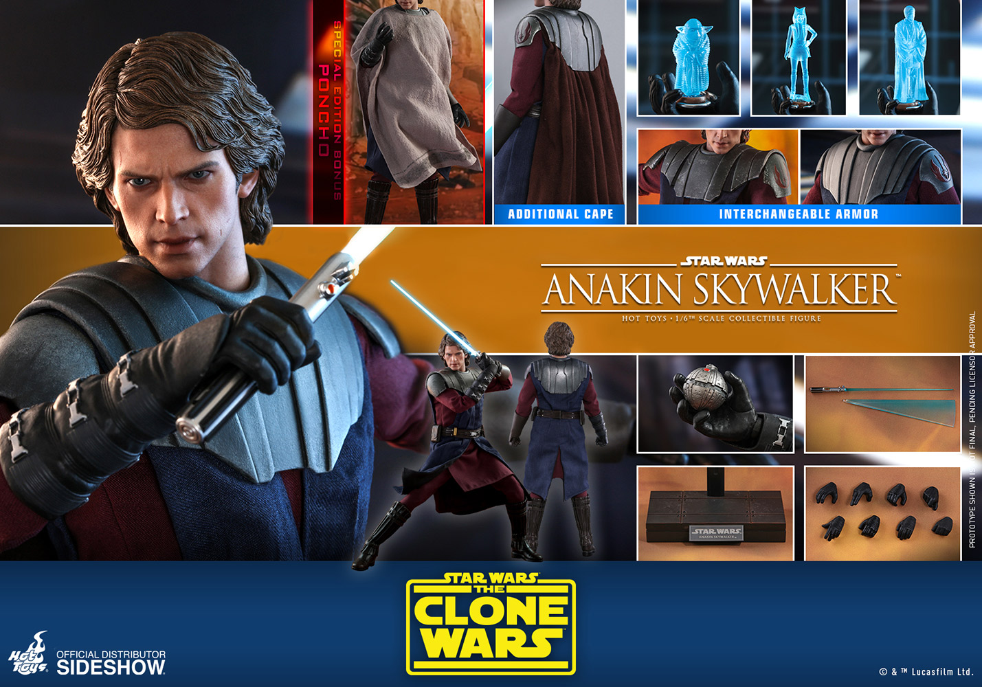 anakin skywalker sixth scale figure