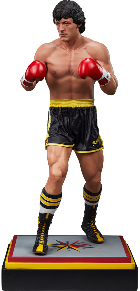 miniature rocky statue