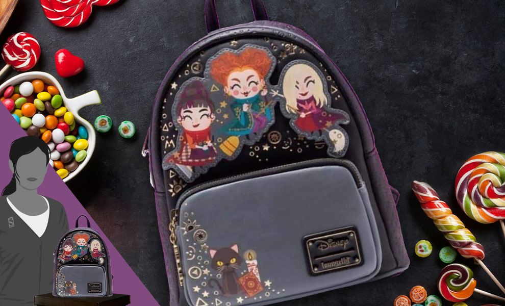 disney hocus pocus binx plush cosplay mini backpack