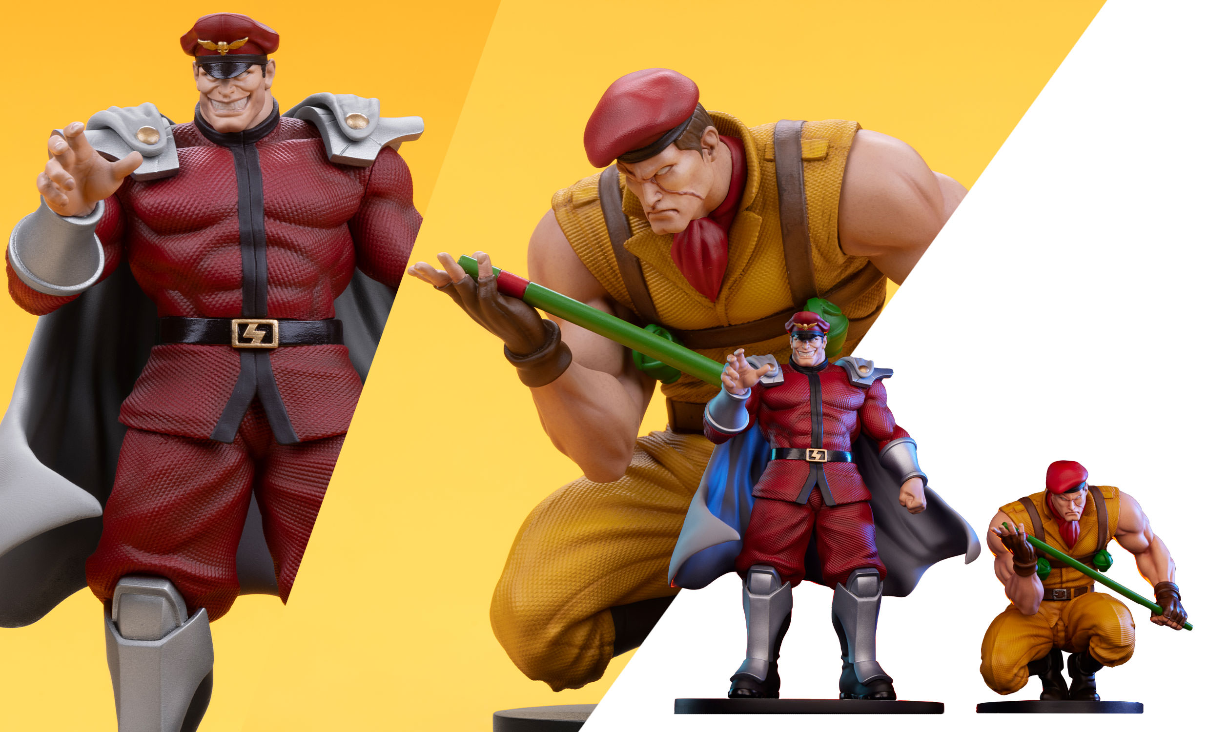 Street Fighter Street Jam M. Bison & Rolento 1/10 Scale Statue Set