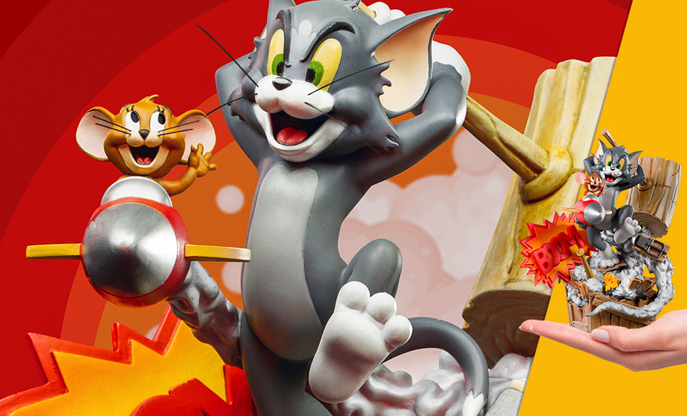 Gallery Feature Image of Tom & Jerry 1:3 Scale Statue - Click to open image gallery