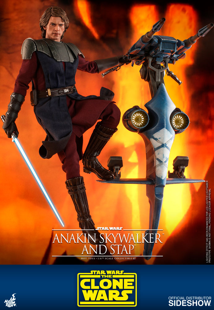 Hot Toys Star Wars Anakin Skywalker Dark Side Hands x 9 & Pegs loose 1/6th scale