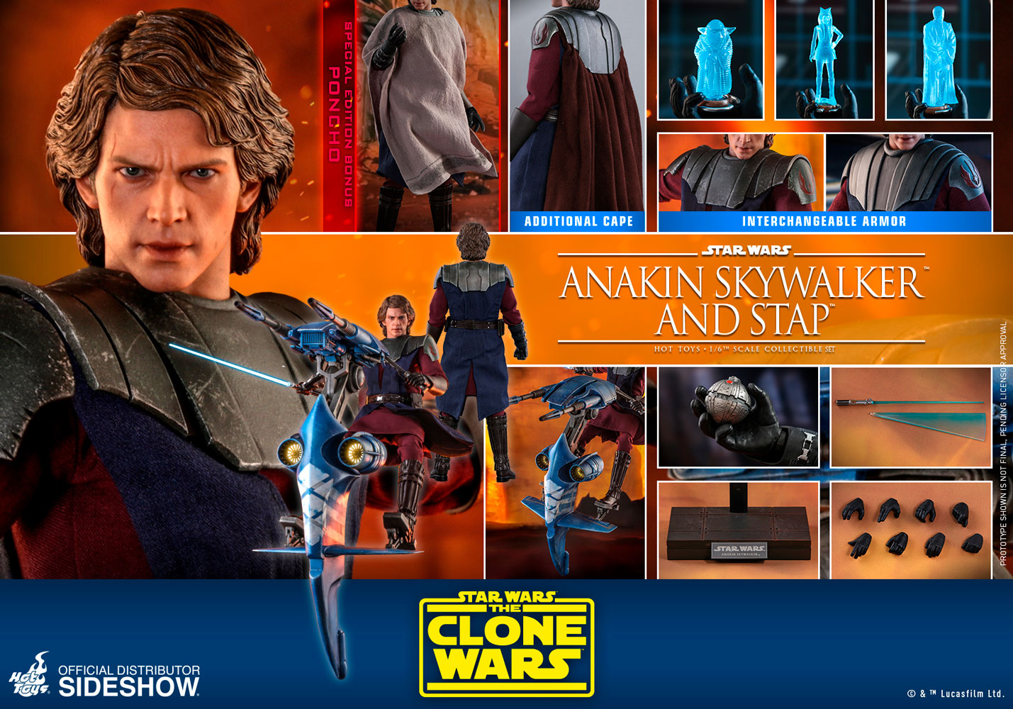 anakin skywalker sixth scale figure