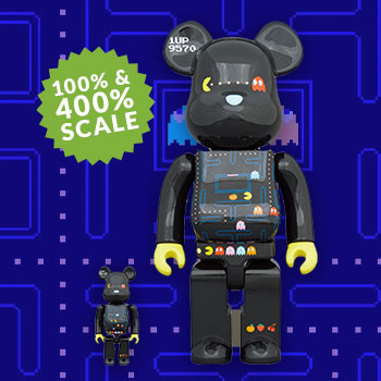 Be@rbrick Pac-Man 100% and 400% Collectible Figure Set by Medicom
