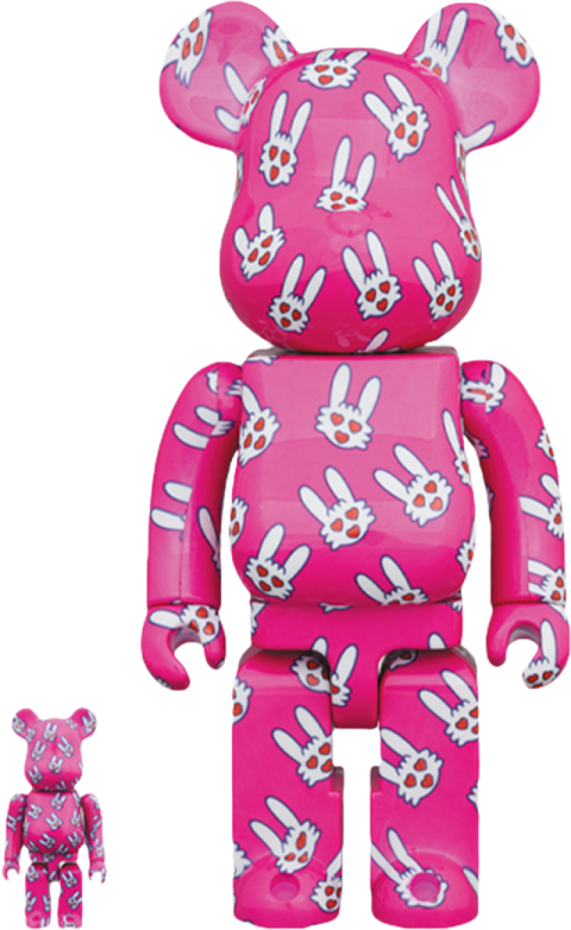 Be@rbrick Hitohatausagi 100% and 400% Designer Toy by Medicom Toy