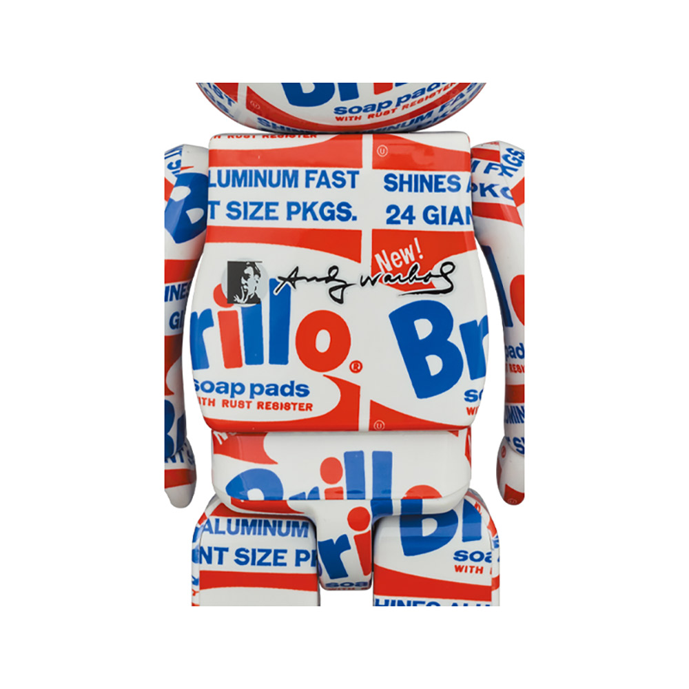 Be@rbrick Andy Warhol “Brillo” 100% & 400% Collectible Set by Medicom Toy