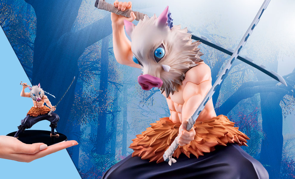 Gallery Feature Image of Inosuke Hashibira Collectible Figure - Click to open image gallery