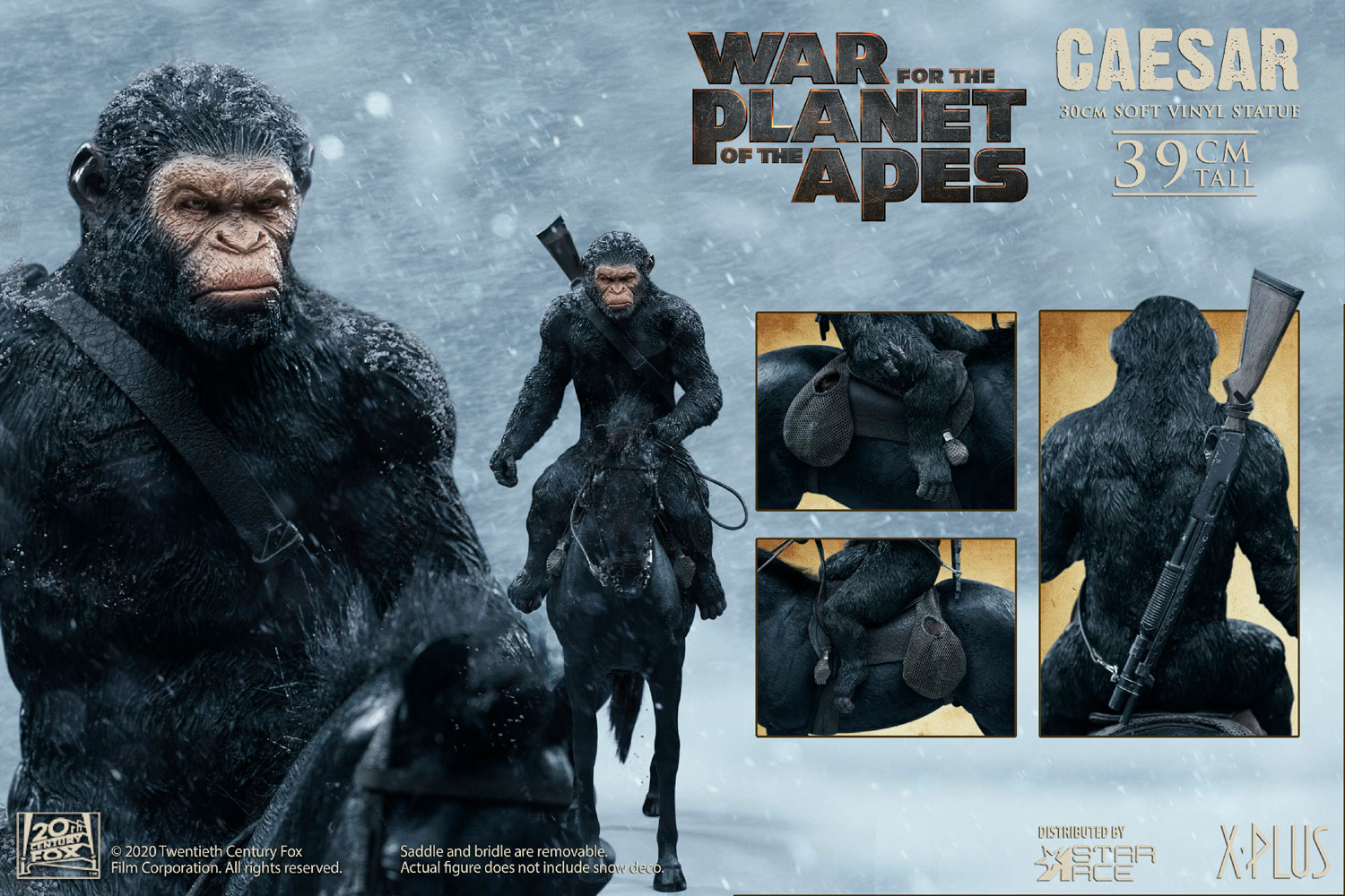 Star Ace Toys : Dawn of the Planet of the Apes – Caesar on Horse Statue (Spear Version) Caesar-gun-version_war-of-the-planet-of-the-apes_gallery_5f2b3f9d1ae18