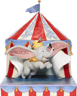 Dumbo Flying Out of Tent Scene Figurine
