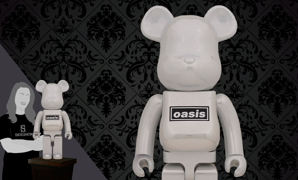 Be Rbrick Oasis White Chrome 1000 Collectible Figure By Medicom Toy Sideshow Collectibles