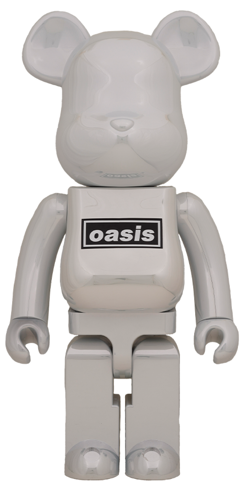 Be@rbrick Oasis White Chrome 1000% Collectible Figure by Medicom 