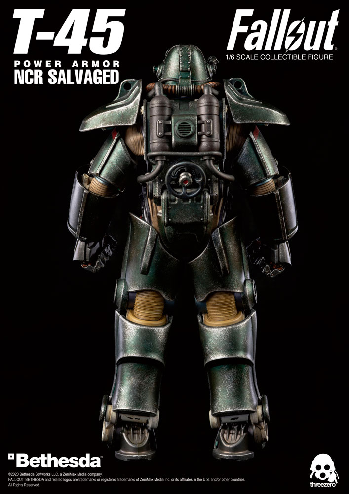 T 45 Ncr Salvaged Power Armor Sixth Scale Collectible Figure By Threezero Sideshow Collectibles T 45 Ncr Salvaged Power Armor Sixth Scale Collectible Figure By Threezero Sideshow Collectibles