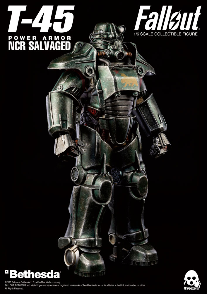 T 45 Ncr Salvaged Power Armor Sixth Scale Collectible Figure By Threezero Sideshow Collectibles T 45 Ncr Salvaged Power Armor Sixth Scale Collectible Figure By Threezero Sideshow Collectibles