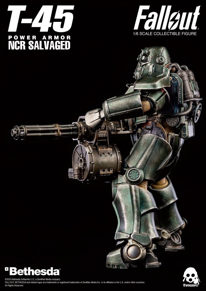 T 45 Ncr Salvaged Power Armor Sixth Scale Collectible Figure By Threezero Sideshow Collectibles T 45 Ncr Salvaged Power Armor Sixth Scale Collectible Figure By Threezero Sideshow Collectibles