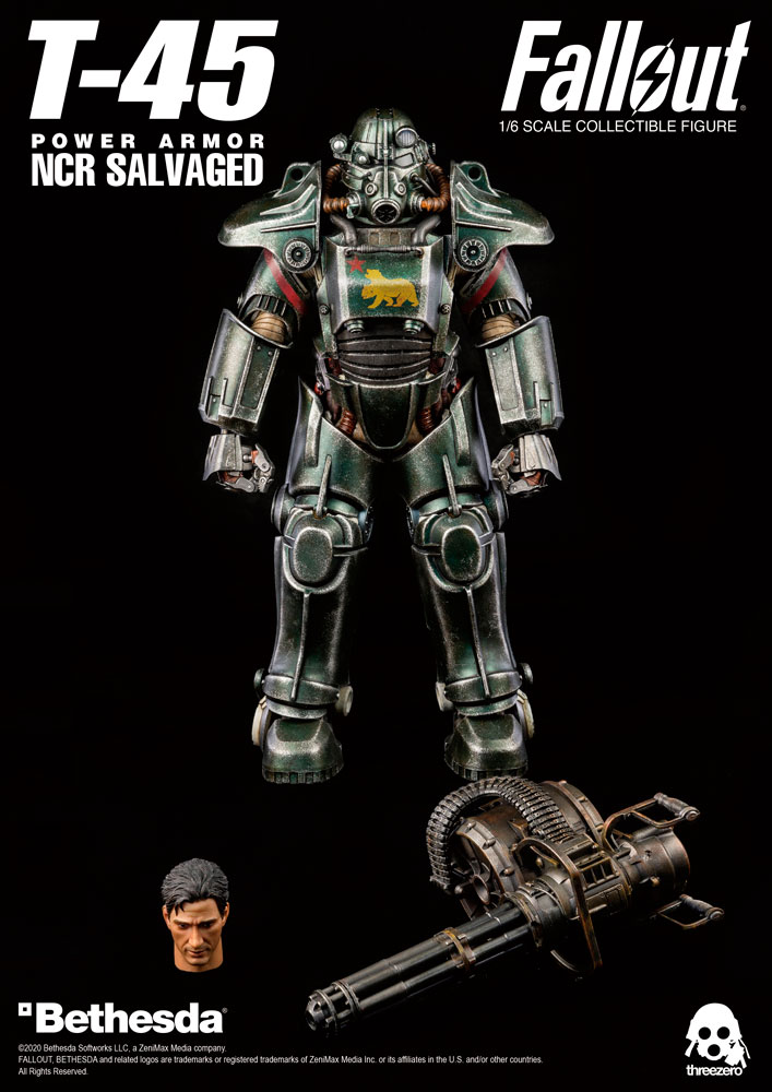 T 45 Ncr Salvaged Power Armor Sixth Scale Collectible Figure By Threezero Sideshow Collectibles T 45 Ncr Salvaged Power Armor Sixth Scale Collectible Figure By Threezero Sideshow Collectibles