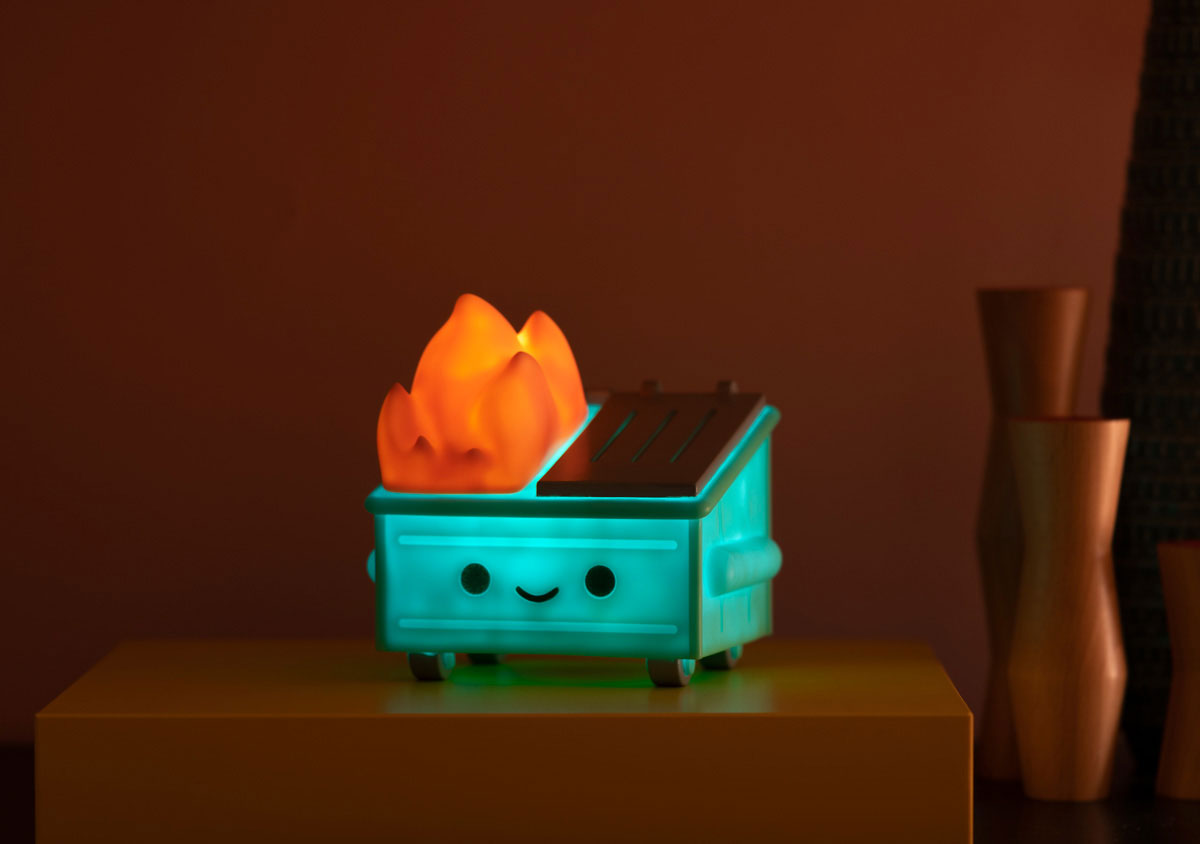lil dumpster fire night light