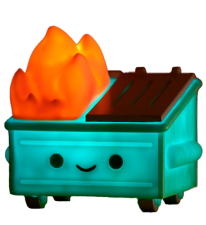 lil dumpster fire night light