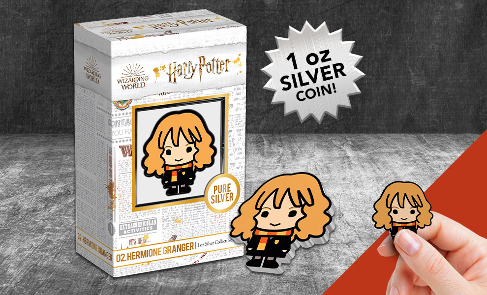 Gallery Feature Image of Hermione Granger 1oz Silver Coin Silver Collectible - Click to open image gallery