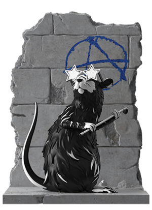 Anarchy Rat Mighty Jaxx 限定販売 正規品 バンクシー Banksy アナーキーラット フィギュア コレクション 送料込み 正規品 Webstartup Com Br