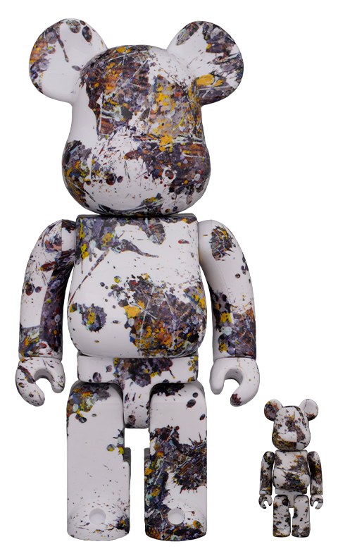 Be@rbrick Jackson Pollock Studio (SPLASH) 100% & 400% Collectible 