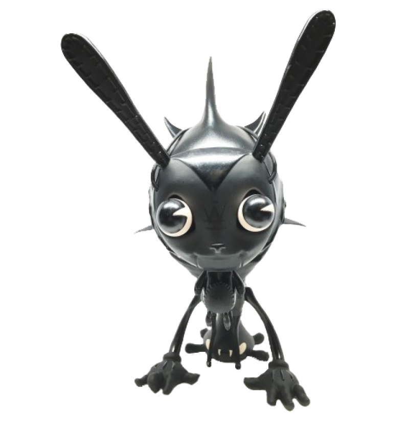 Craola's I'm Scared Stair Monsta: Midnight Edition Vinyl Collectible by 3D Retro