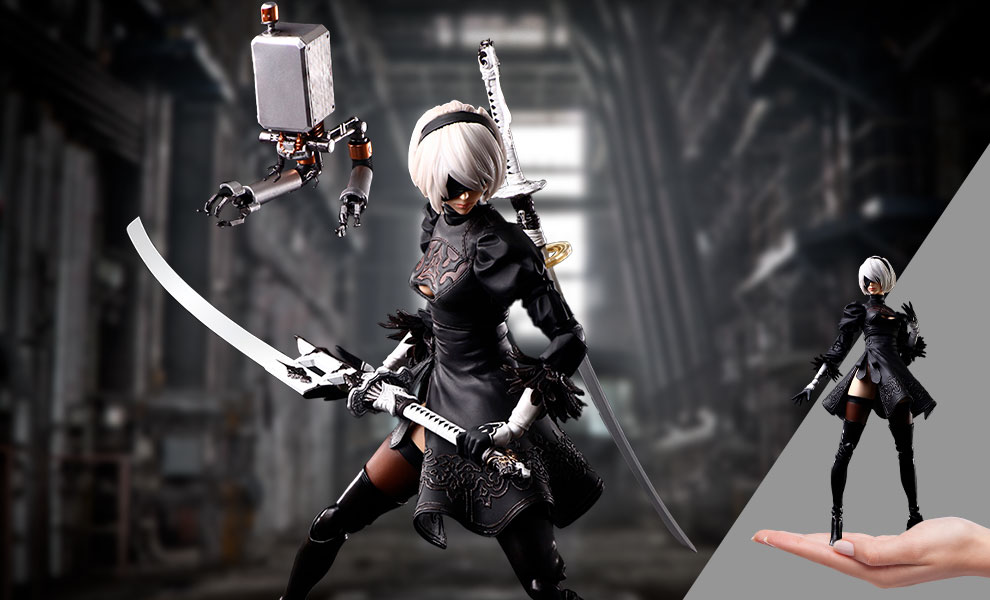 Square Enix NieR Automata Play Arts Kai 2B YoRHa No. 2 Type B Deluxe Ver.  Figure (black)