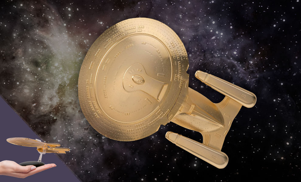 U.S.S. Enterprise NCC-1701-D (XL Gold) Star Trek Model