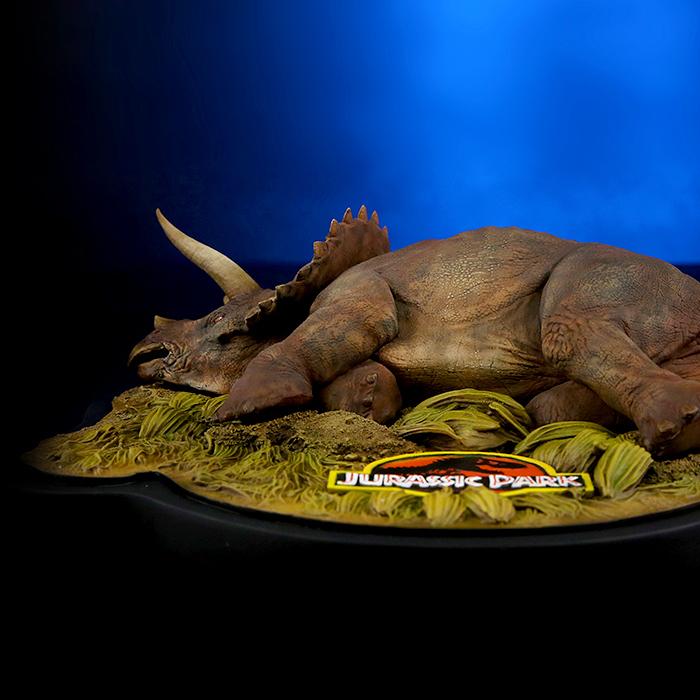 triceratops jurassic park sick