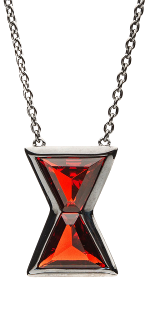 Black Widow Hourglass Necklace Jewelry