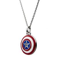 Gallery Image of Captain America Shield Necklace Jewelry