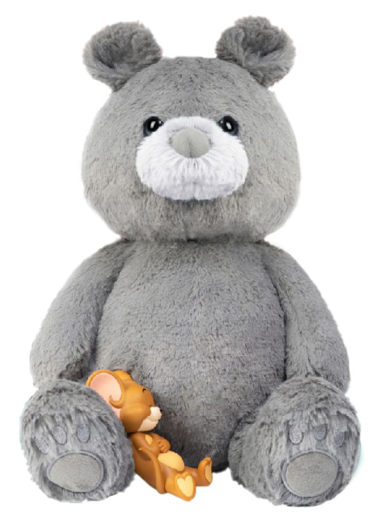 トムとジェリー テディベア ぬいぐるみ フィギュア グレー ソープ