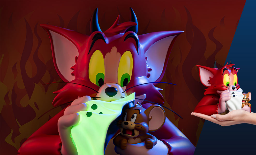 Gallery Feature Image of Tom and Jerry (Devil Version) Bust - Click to open image gallery