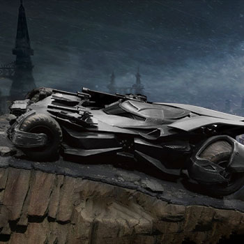 Justice League Batmobile DC Comics Diorama