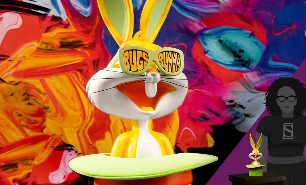 Gallery Feature Image of Bugs Bunny Top Hat (Pop-Art) Bust - Click to open image gallery