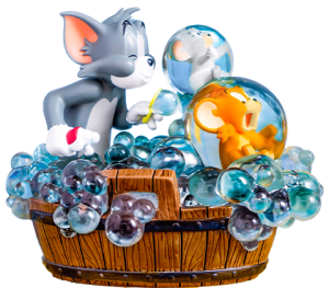 Tom and Jerry - Bath Time Statue
