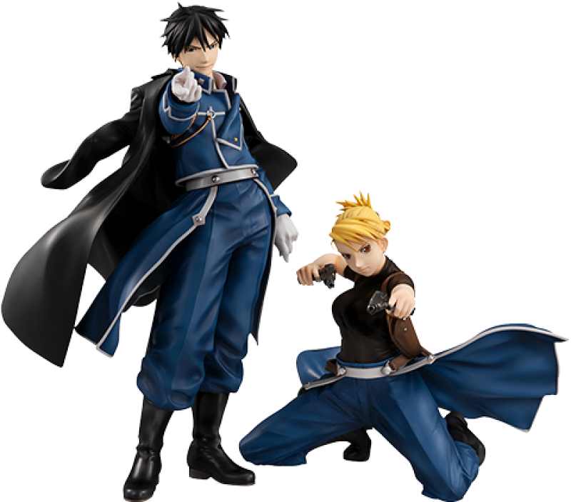Precious G.E.M Roy Mustang & Riza Hawkeye PVC Figure by MegaHouse