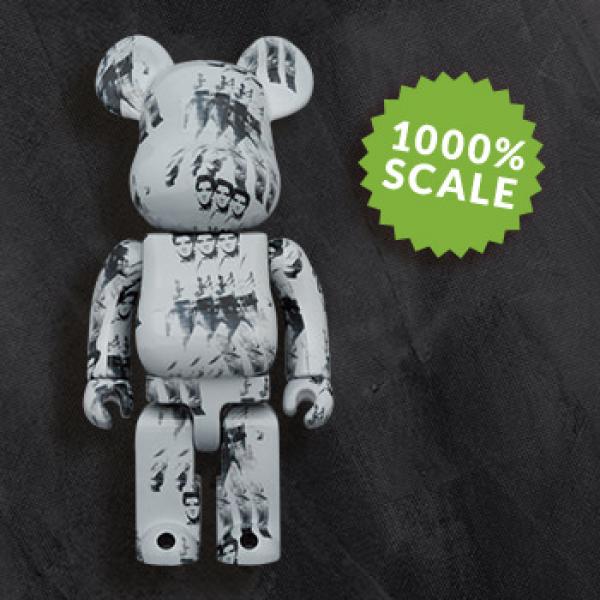 Be@rbrick Andy Warhol X Jean Michel Basquiat #1 1000% Collectible 