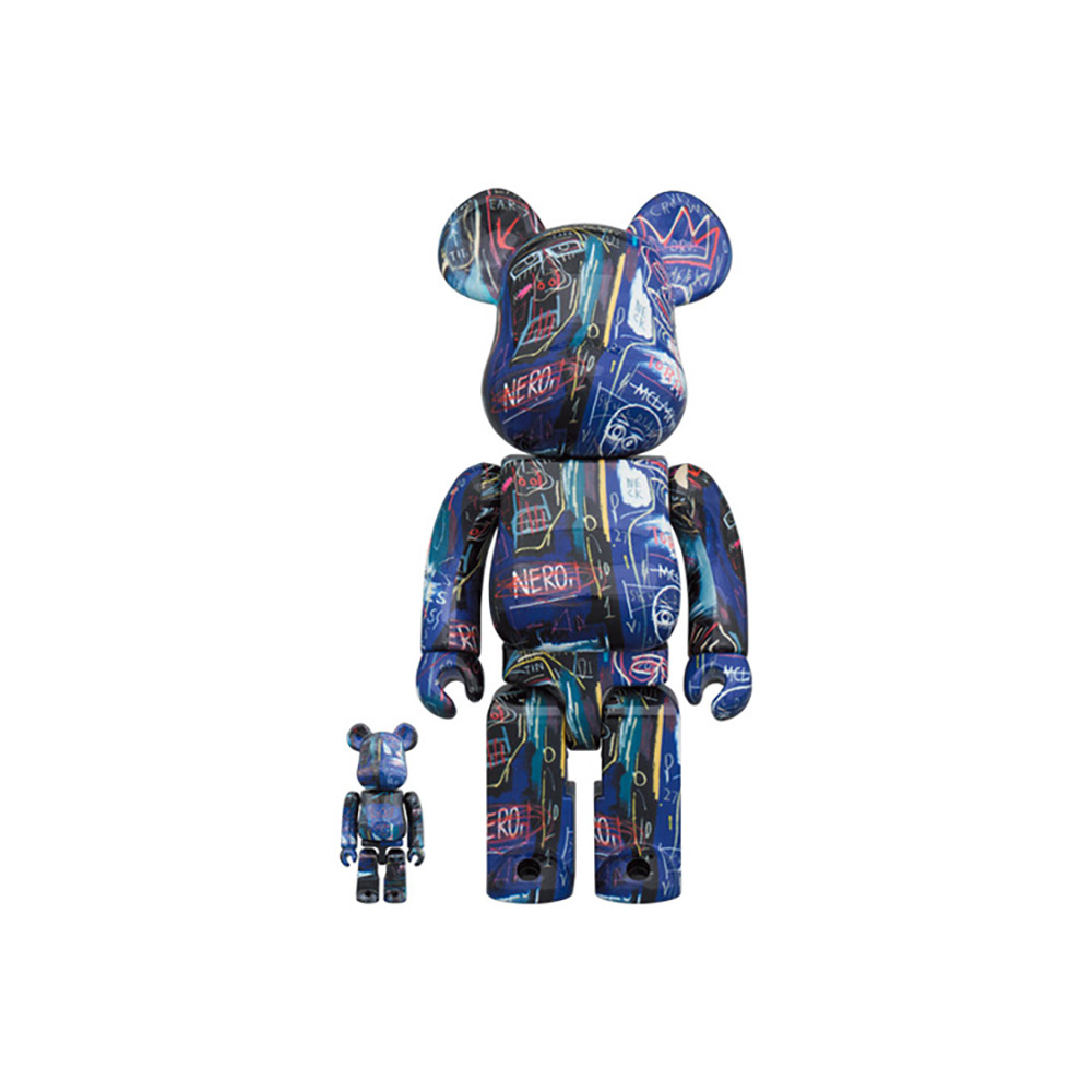 Be@rbrick Jean Michel Basquiat #7 100% & 400% Collectible Set by Medicom Toy