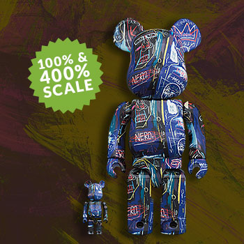 Be@rbrick Jean Michel Basquiat #7 100% & 400% Collectible Set by 