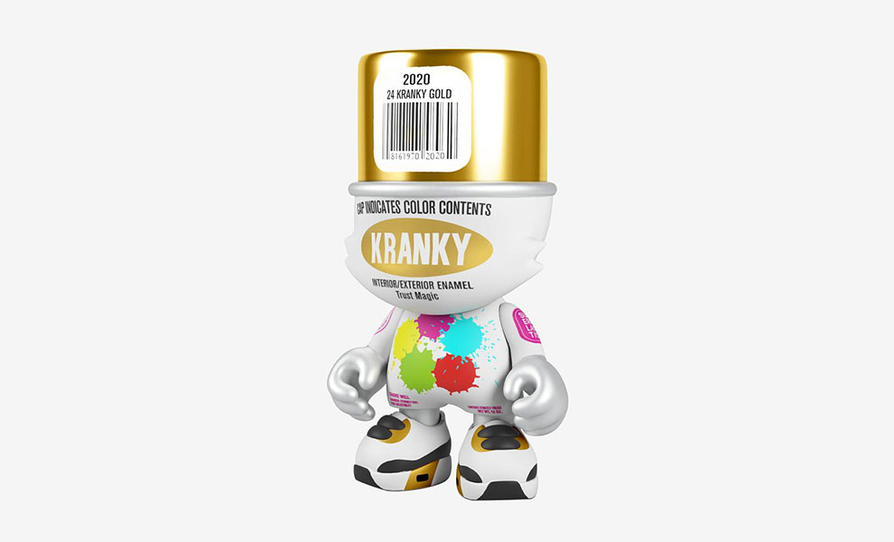 Gallery Feature Image of Gold SuperKranky Designer Collectible Toy - Click to open image gallery