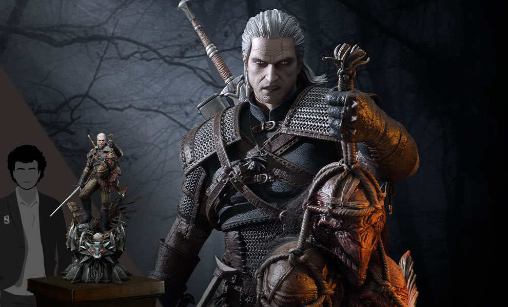 Gallery Feature Image of Geralt of Rivia (Deluxe Version) 1:3 Scale Statue - Click to open image gallery