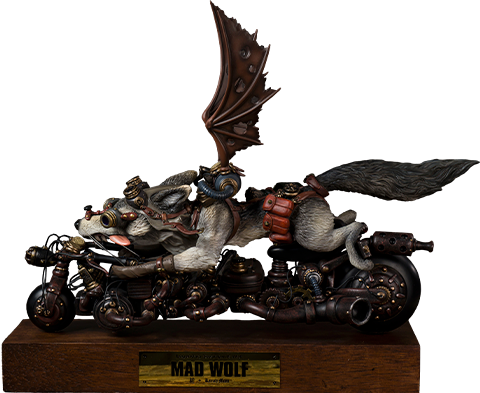 Manas SUM Mad Wolf Statue