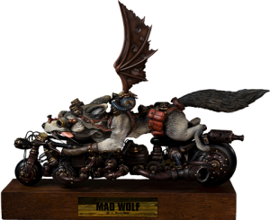 Mad Wolf Statue