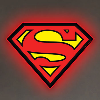 Superman LED Logo Wall Light | Sideshow Collectibles