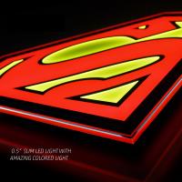 Gallery Image of Superman LED Logo Light (Large) Wall Light
