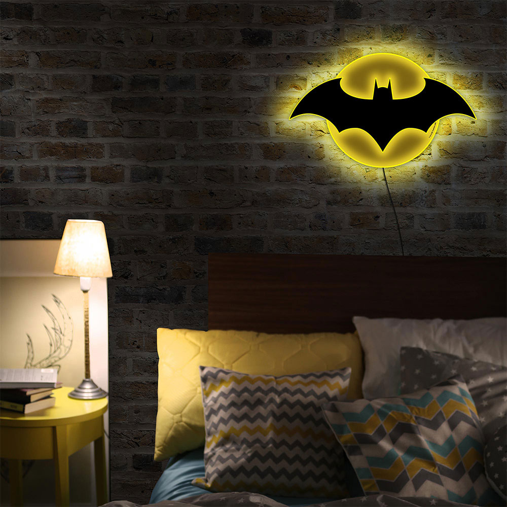 DC Comics Batman LED Lampe Logo  Licht Lampe Nachtlicht Nightlight