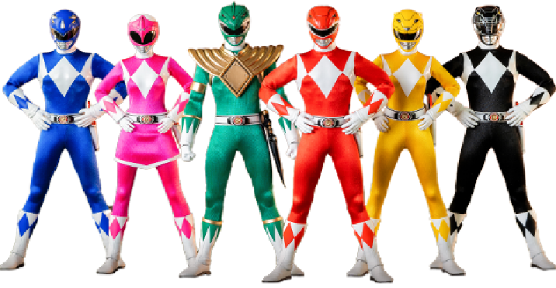 Core Rangers + Green Ranger Six Pack Action Figure by Threezero
