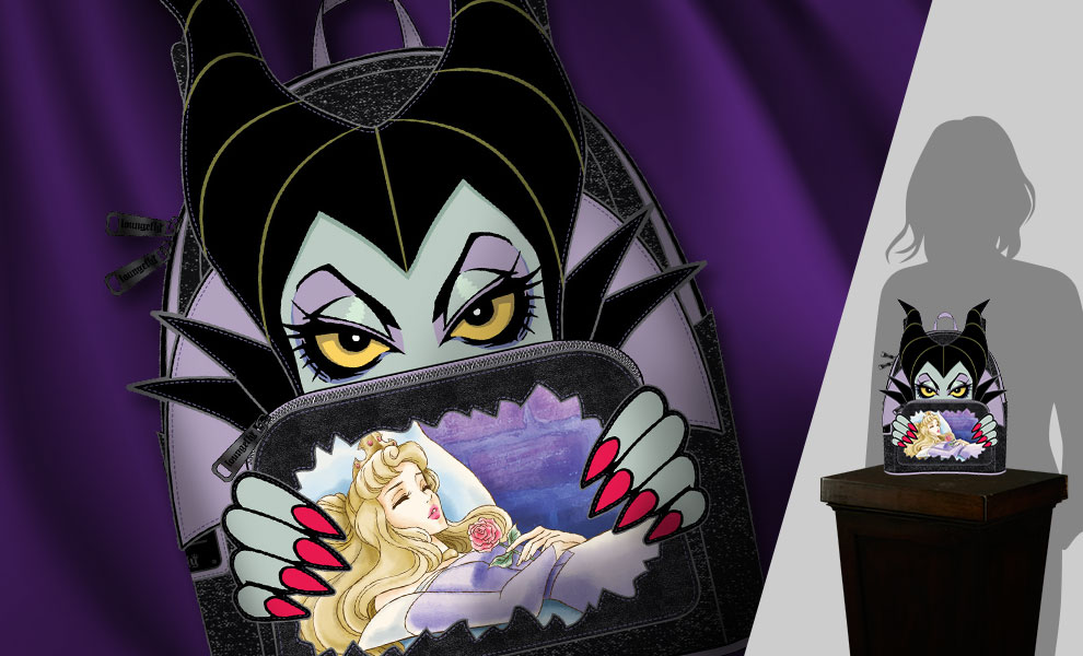 Gallery Feature Image of Villains Scene Maleficent Sleeping Beauty  Mini Backpack Apparel - Click to open image gallery